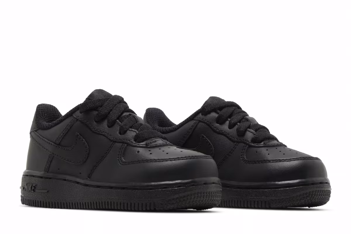 Nike Force 1 TD Triple Black, view 9