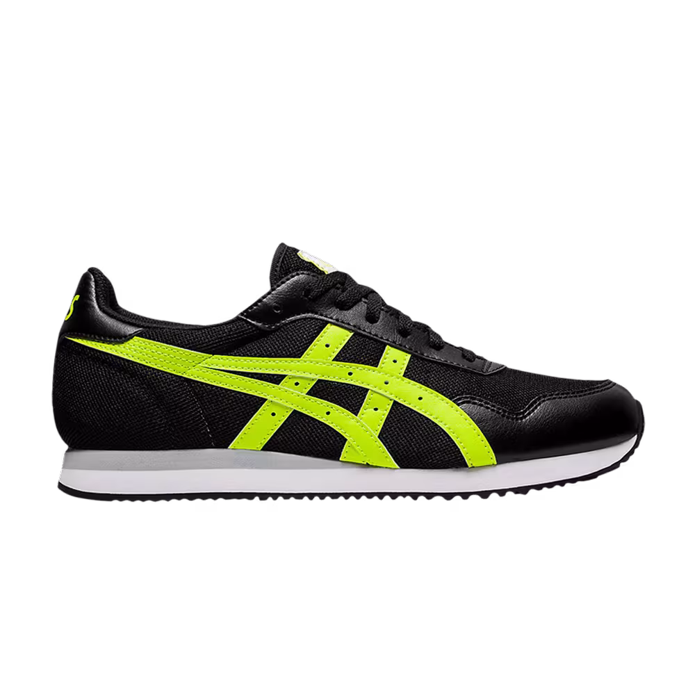 ASICS Tiger Runner Black Hazard Green