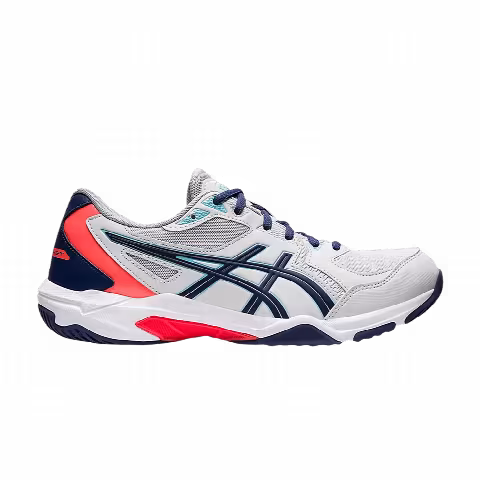 Asics Gel Rocket 10 'Glacier Grey Sunrise Red'