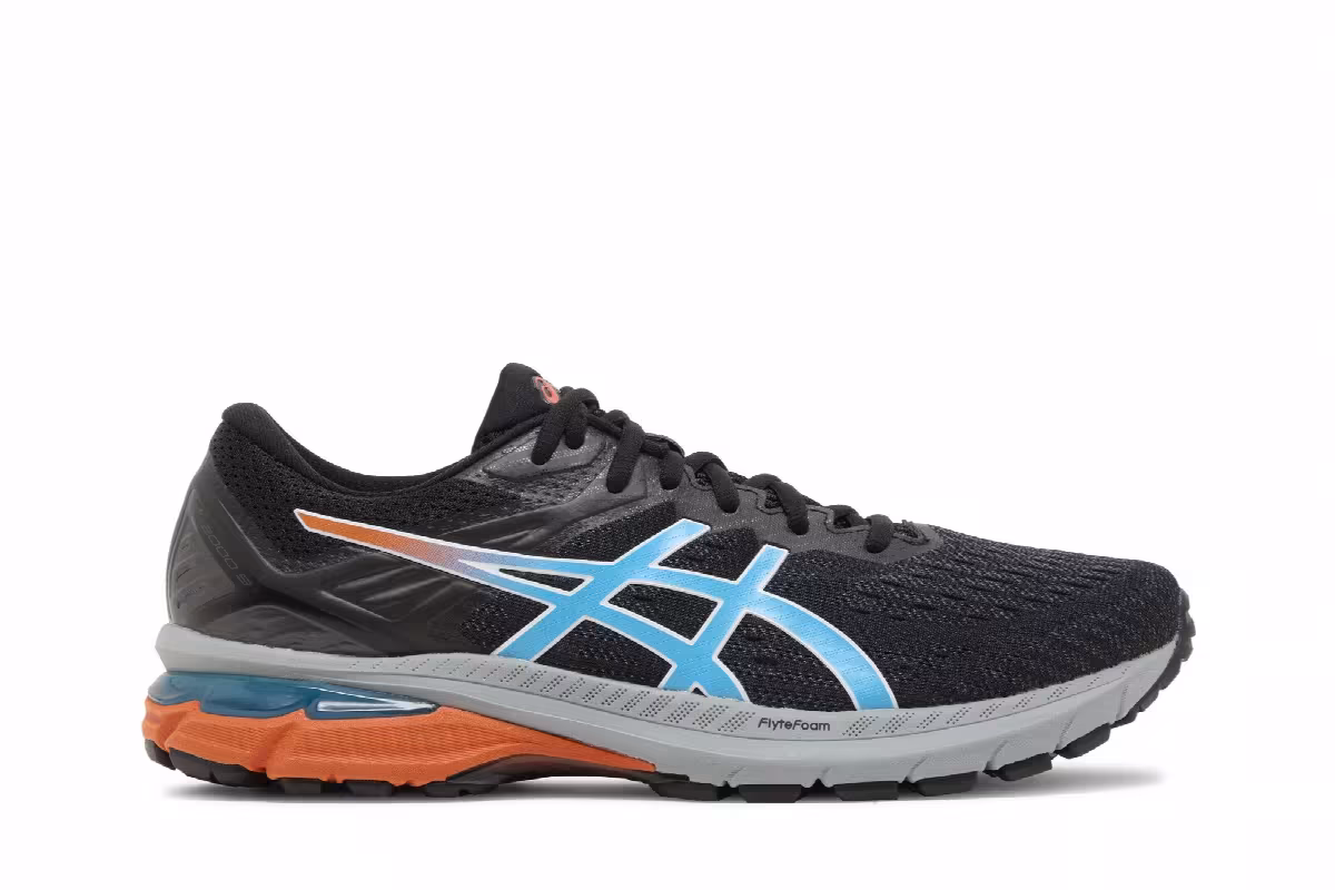 Asics GT 2000 9 Trail Black Aqua Orange, view 2