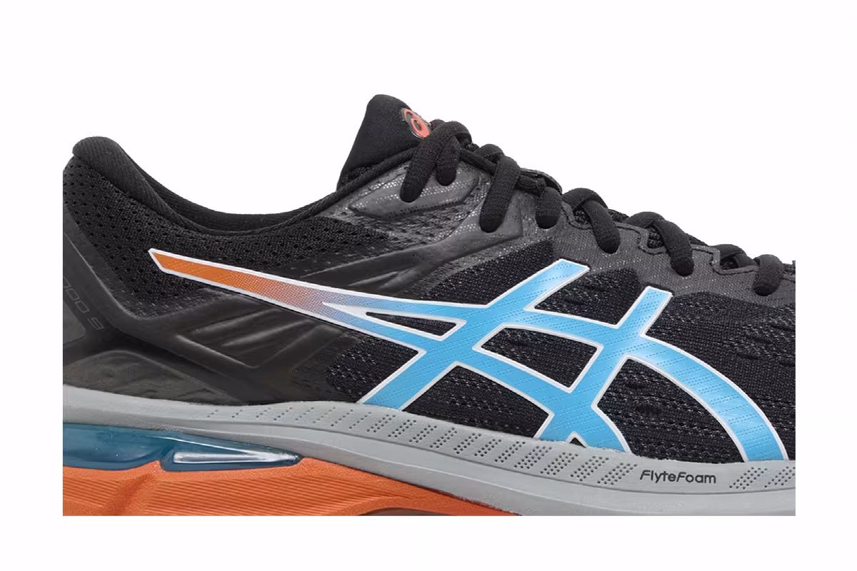 Asics GT 2000 9 Trail Black Aqua Orange, view 3