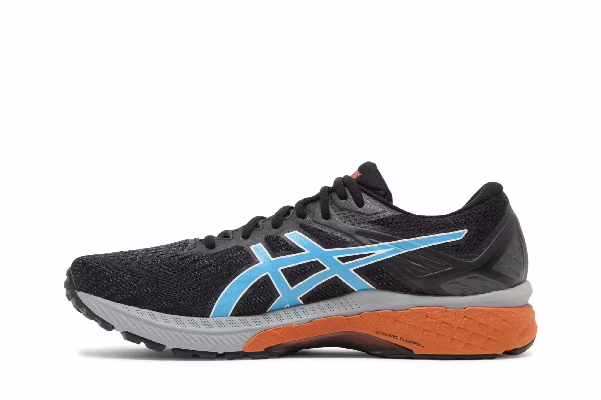 Asics GT 2000 9 Trail Black Aqua Orange, view 4