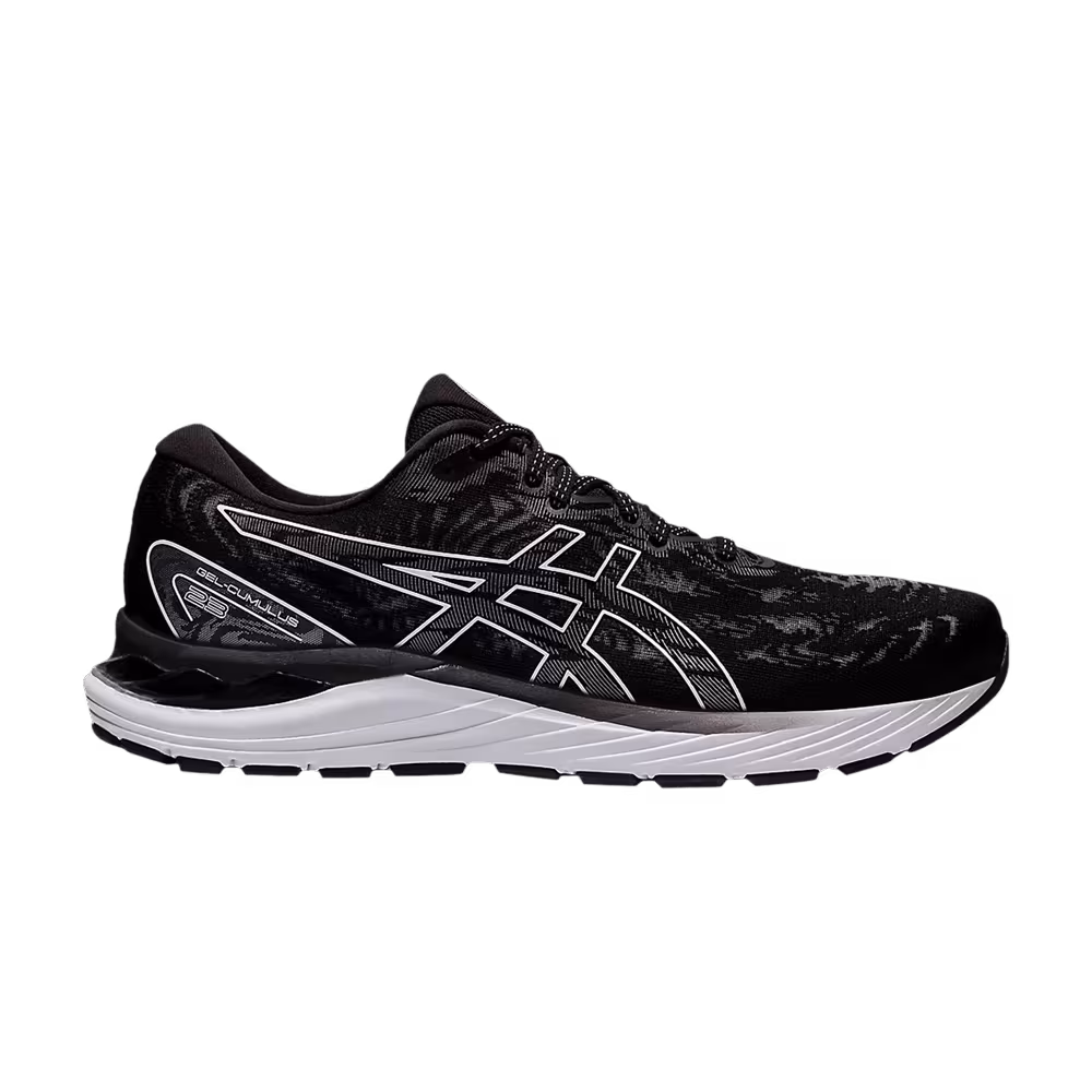 Asics Gel Cumulus 23 2E Wide Black White