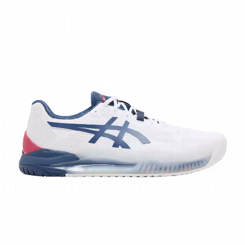 Asics Gel Resolution 8 2E Wide 'White Mako Blue'