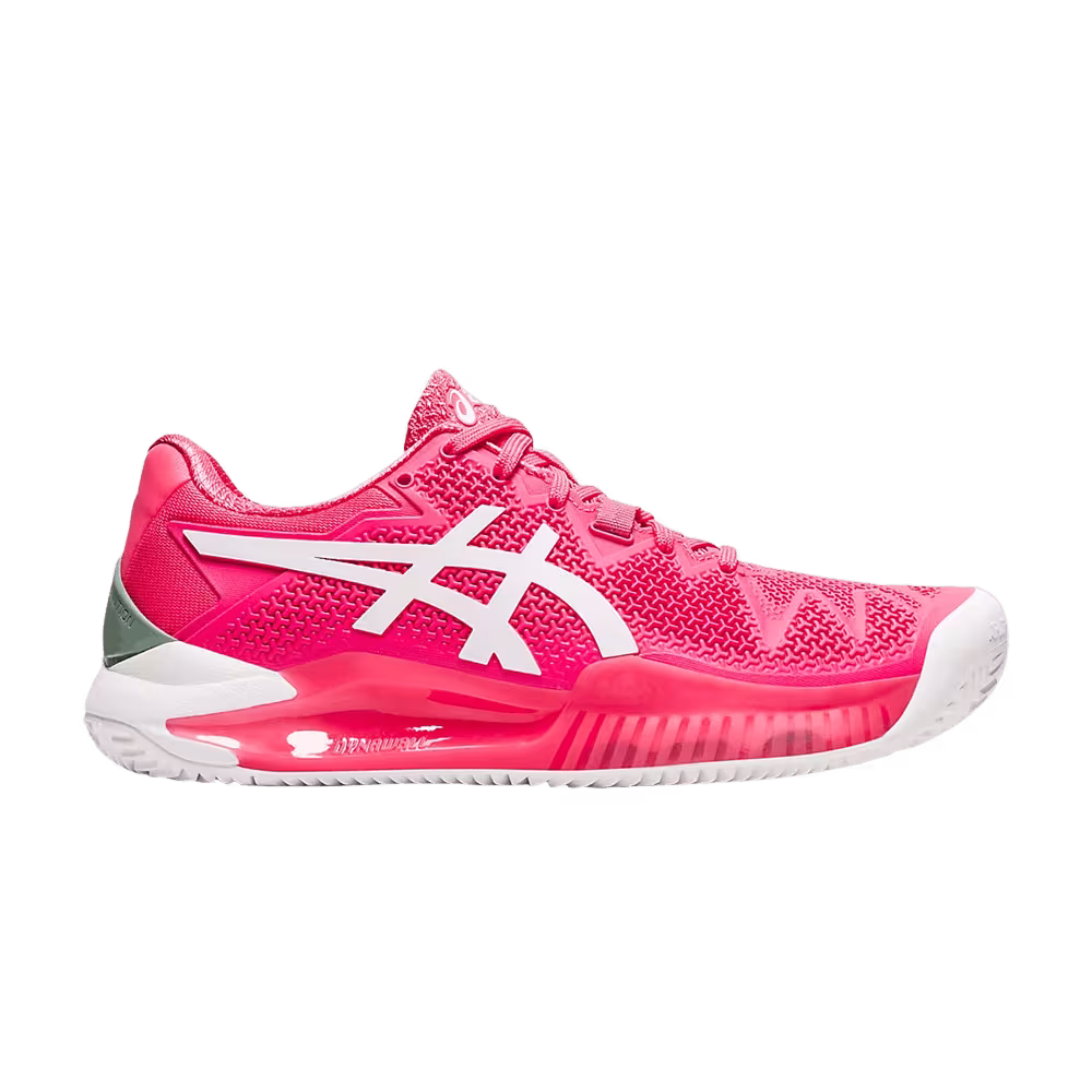 Asics Women's Gel Resolution 8 Clay Pink Cameo White
