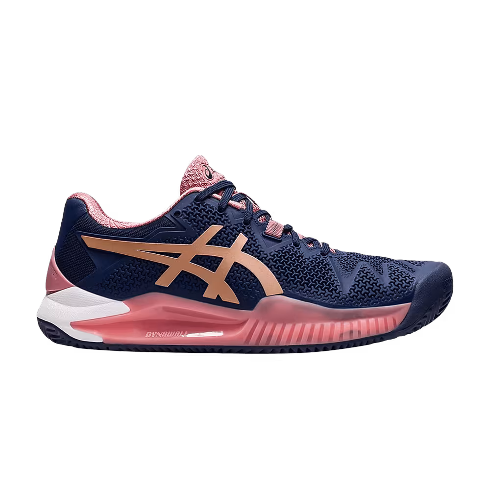 Asics Women's Gel Resolution 8 Clay Peacoat Rose Gold