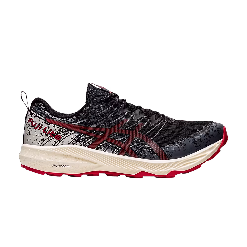 Asics Fuji Lite 2 Black Electric Red