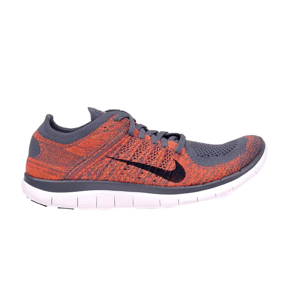 Nike Free 4.0 Flyknit Dark Grey Crimson