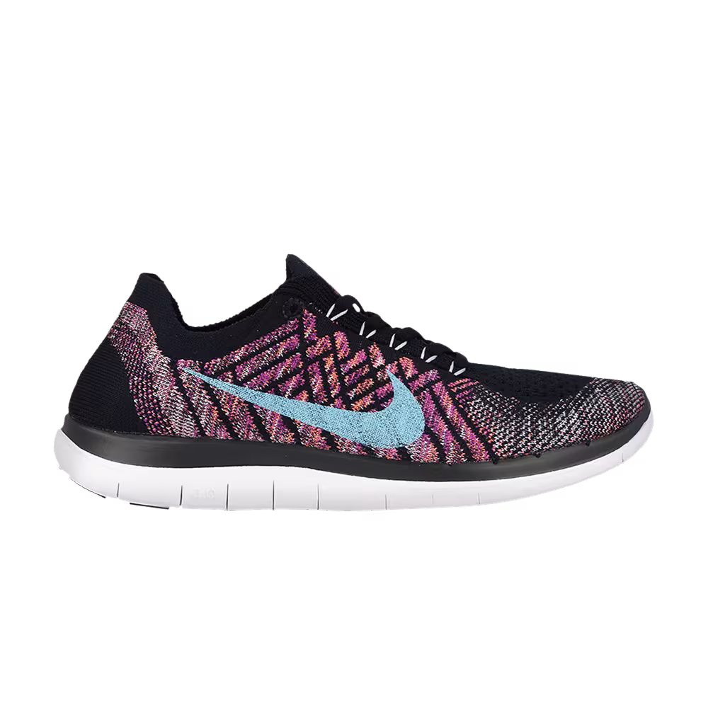 Nike Women's Free 4.0 Flyknit Dark Obsidian Vivid Purple