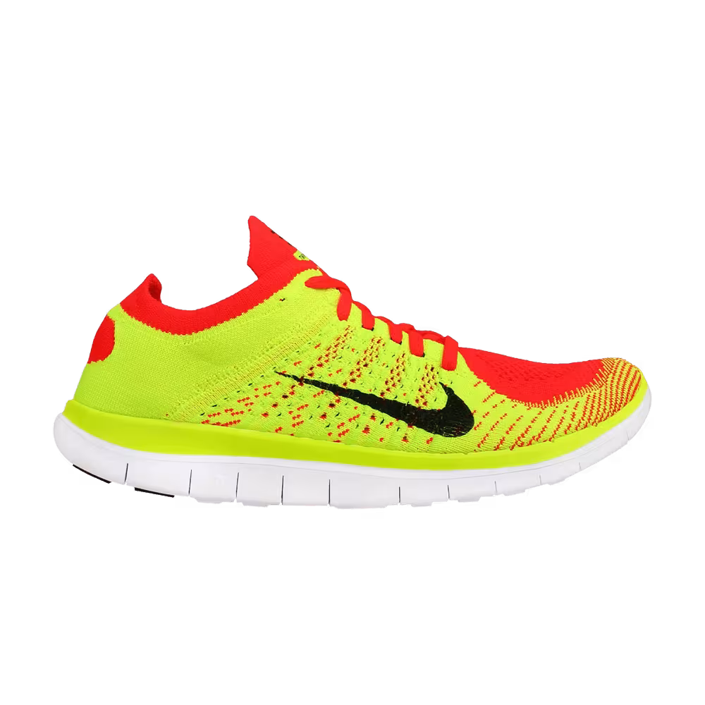 Nike Free 4.0 Flyknit Bright Crimson Volt