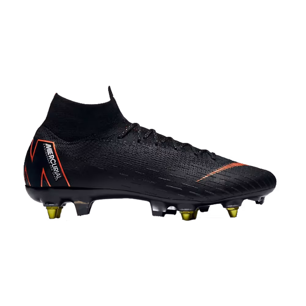 Nike Mercurial Superfly 6 Elite SG-Pro AC Black Total Orange