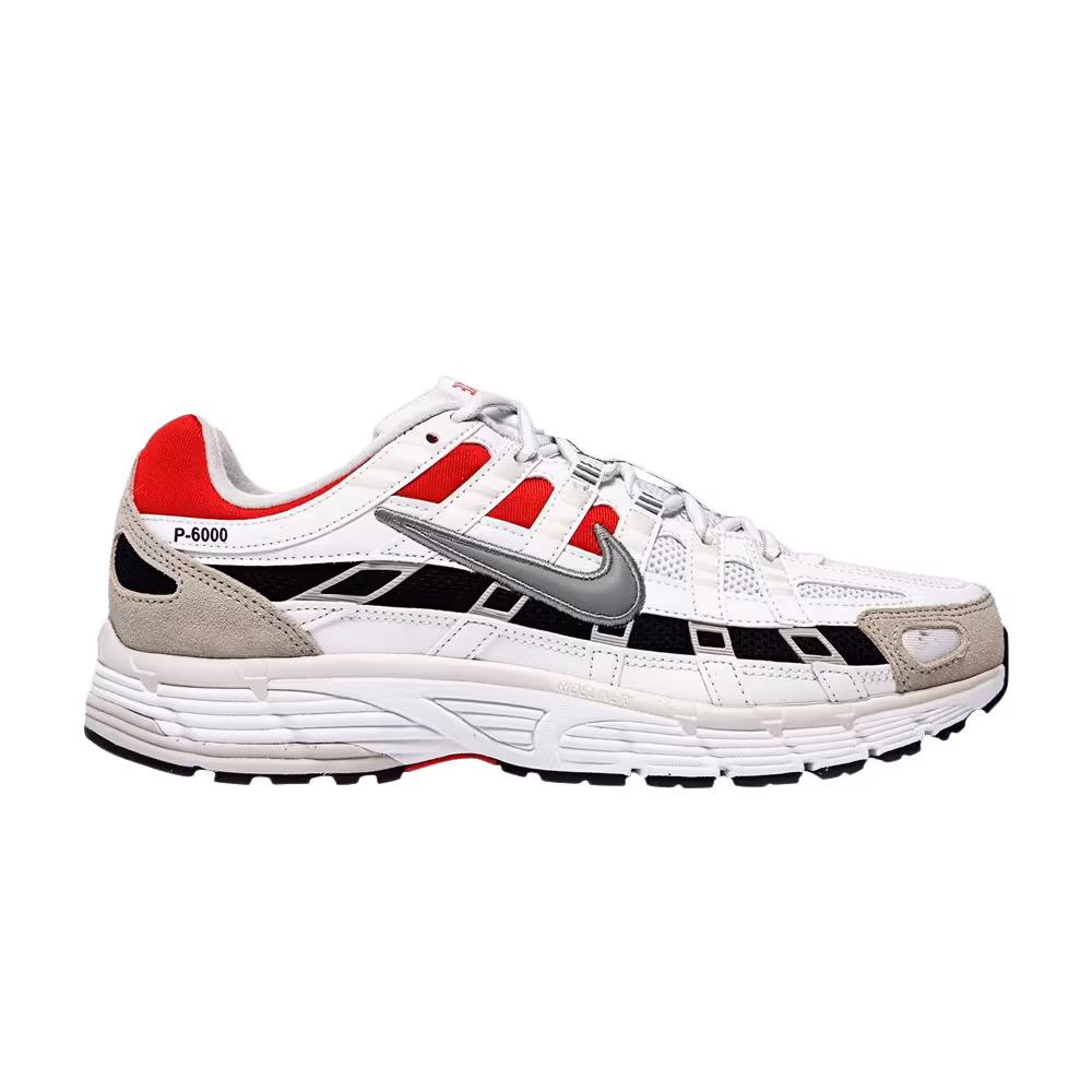 Nike P-6000 White University Red