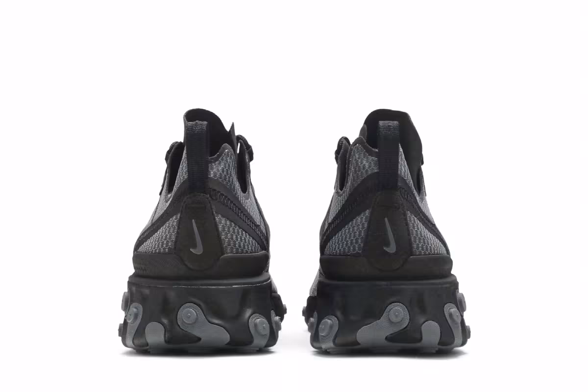 Nike React Element 55 Triple Black, view 7