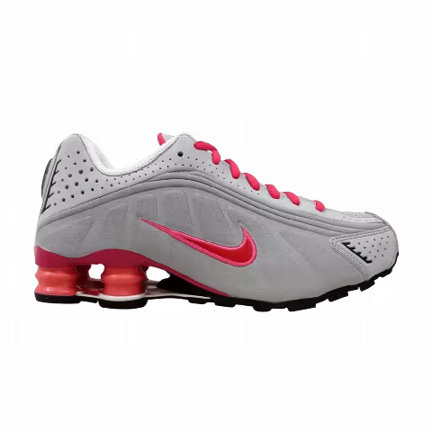 Nike Shox R4 GS 'Grey Hyper Red'