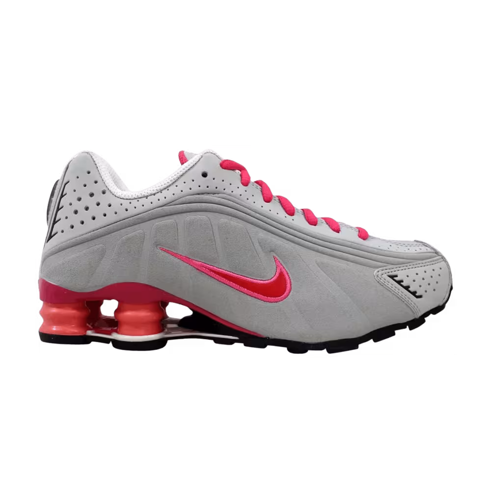 Nike Shox R4 GS Grey Hyper Red