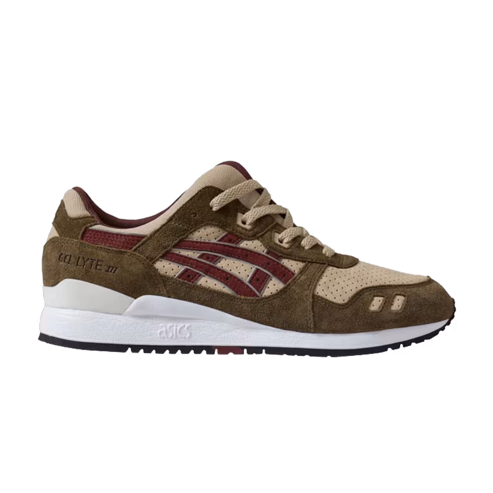 Patta x ASICS Gel Lyte 3 Birch Burgundy