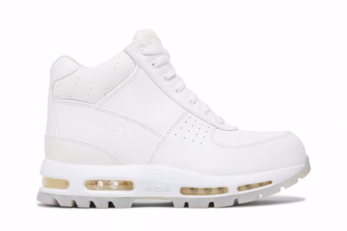 Nike Air Max Goadome ACG Leather Triple White, view 2