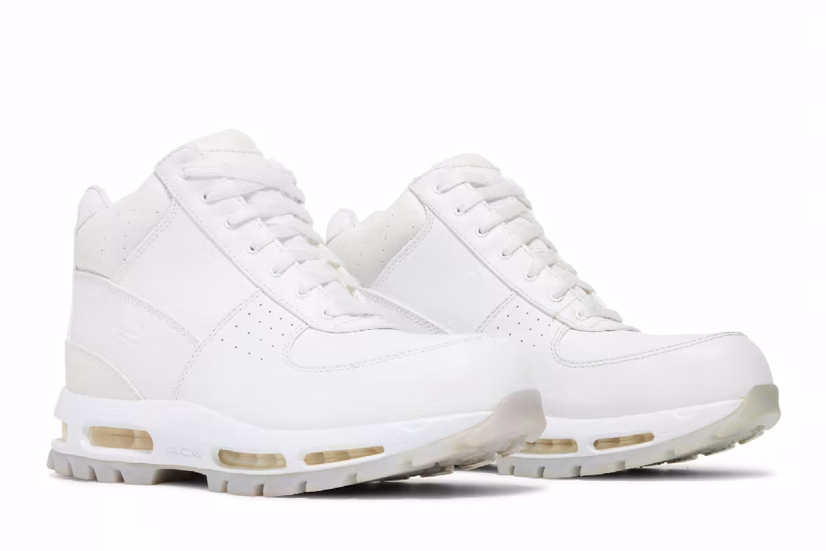 Nike Air Max Goadome ACG Leather Triple White, view 9