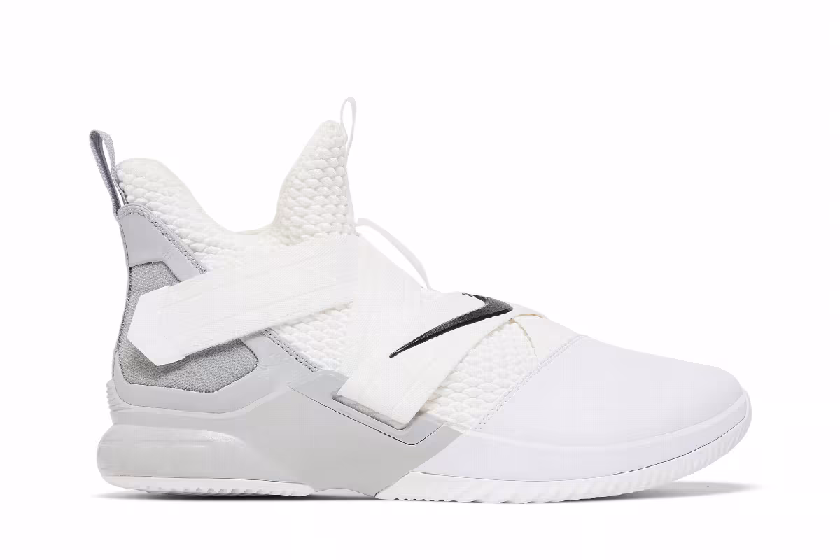 Nike LeBron Soldier 12 TB White Grey, view 2