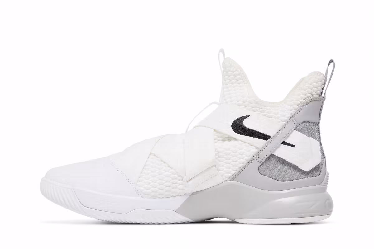 Nike LeBron Soldier 12 TB White Grey, view 4