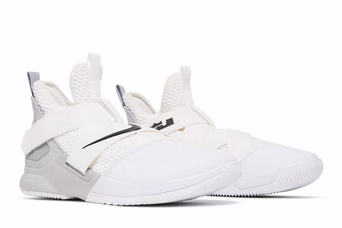 Nike LeBron Soldier 12 TB White Grey, view 9