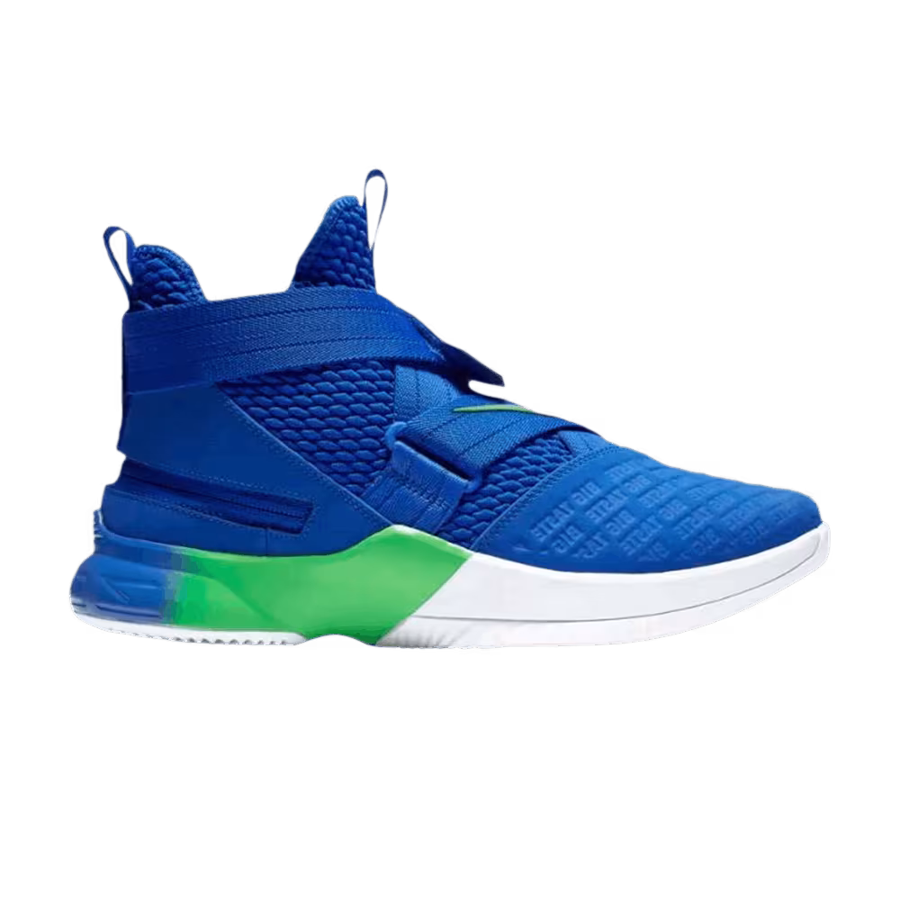 Nike LeBron Soldier 12 FlyEase 4E Wide Royal Yellow Green