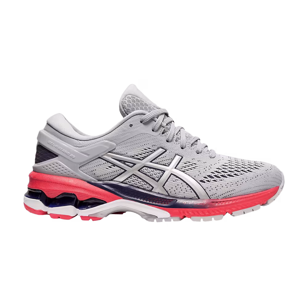 Asics Women's Gel Kayano 26 Piedmont Grey Red