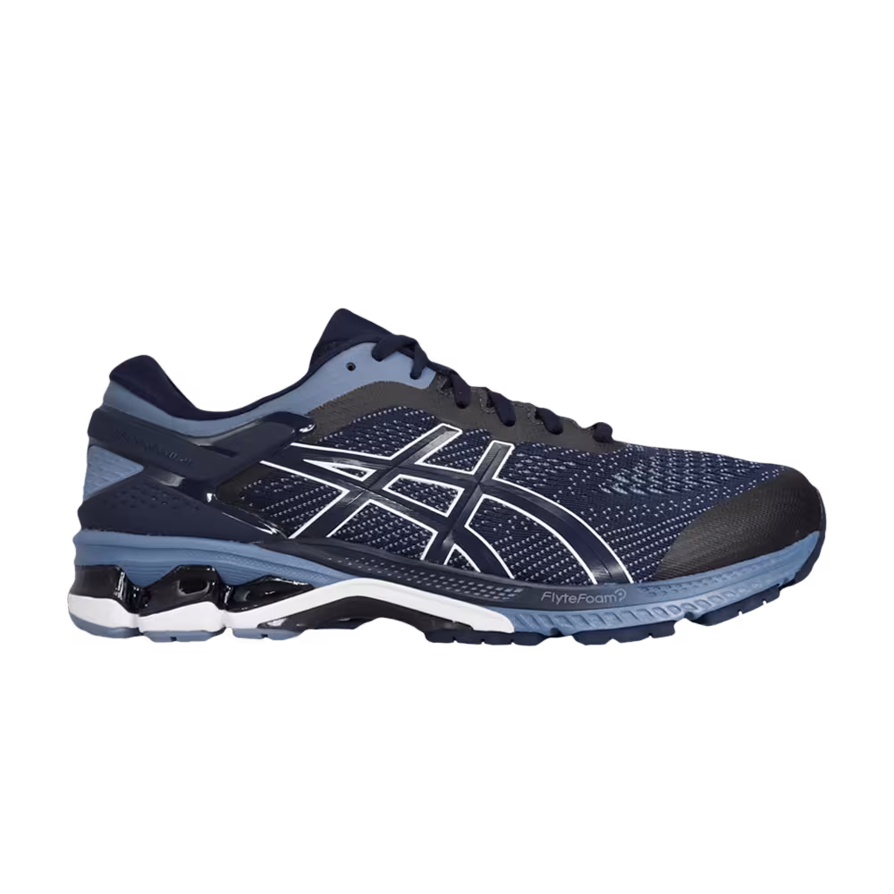 Asics Gel Kayano 26 4E Wide Midnight Grey Floss