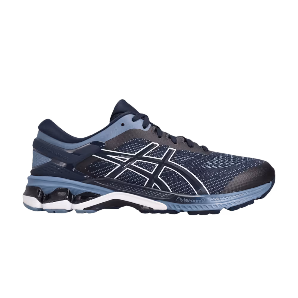 Asics Gel Kayano 26 2E Wide Midnight Grey Floss
