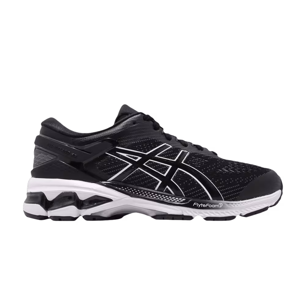 Asics Women's Gel Kayano 26 Wide Black White