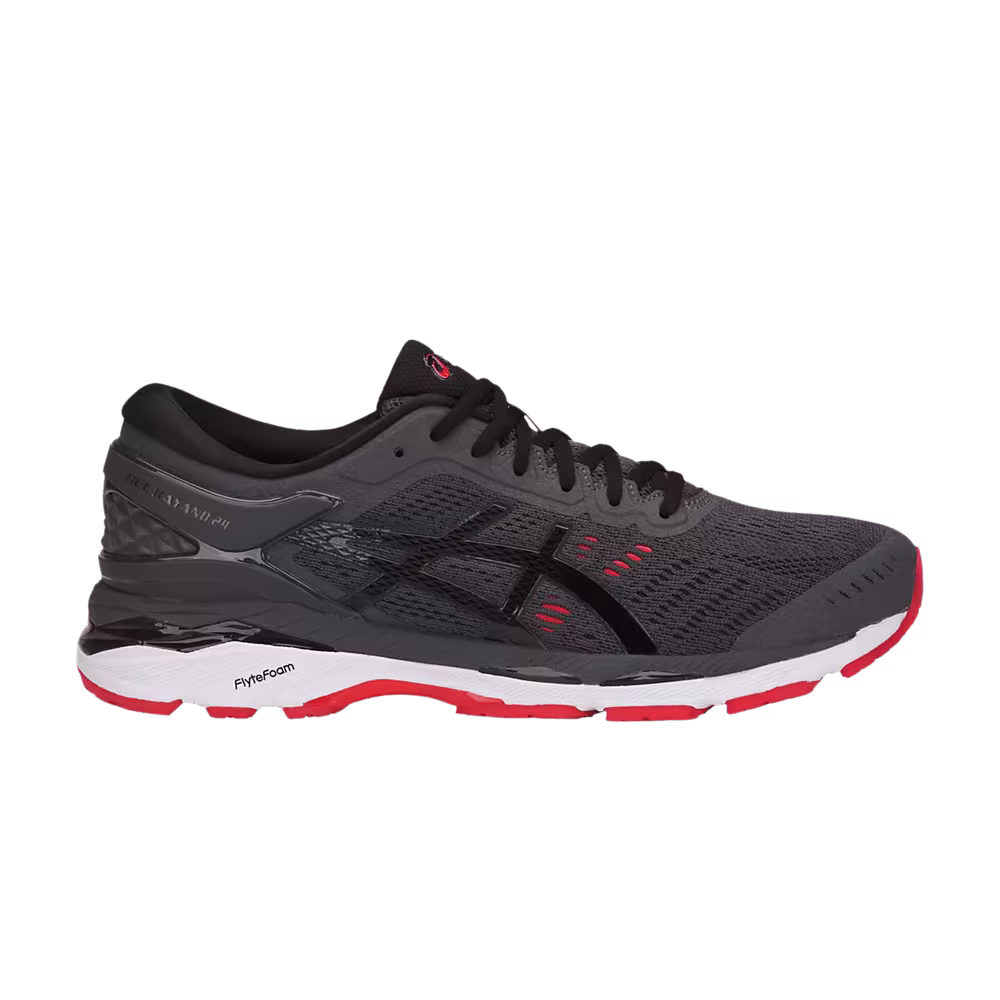 Asics Gel Kayano 24 Grey Fiery Red