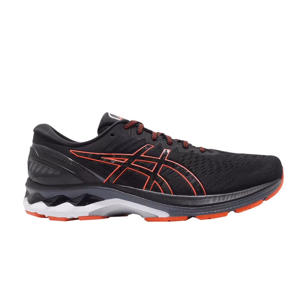 Asics Gel Kayano 27 2E Wide Black Marigold Orange