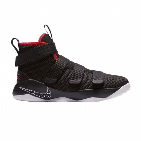 Nike LeBron Soldier 11 GS 'Black White Red'