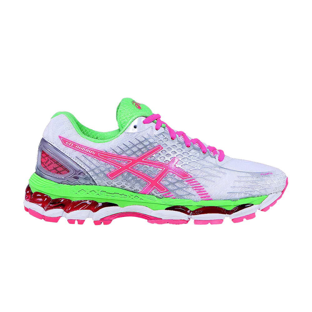 Asics Women's Gel Nimbus 17 White Hot Coral Apple