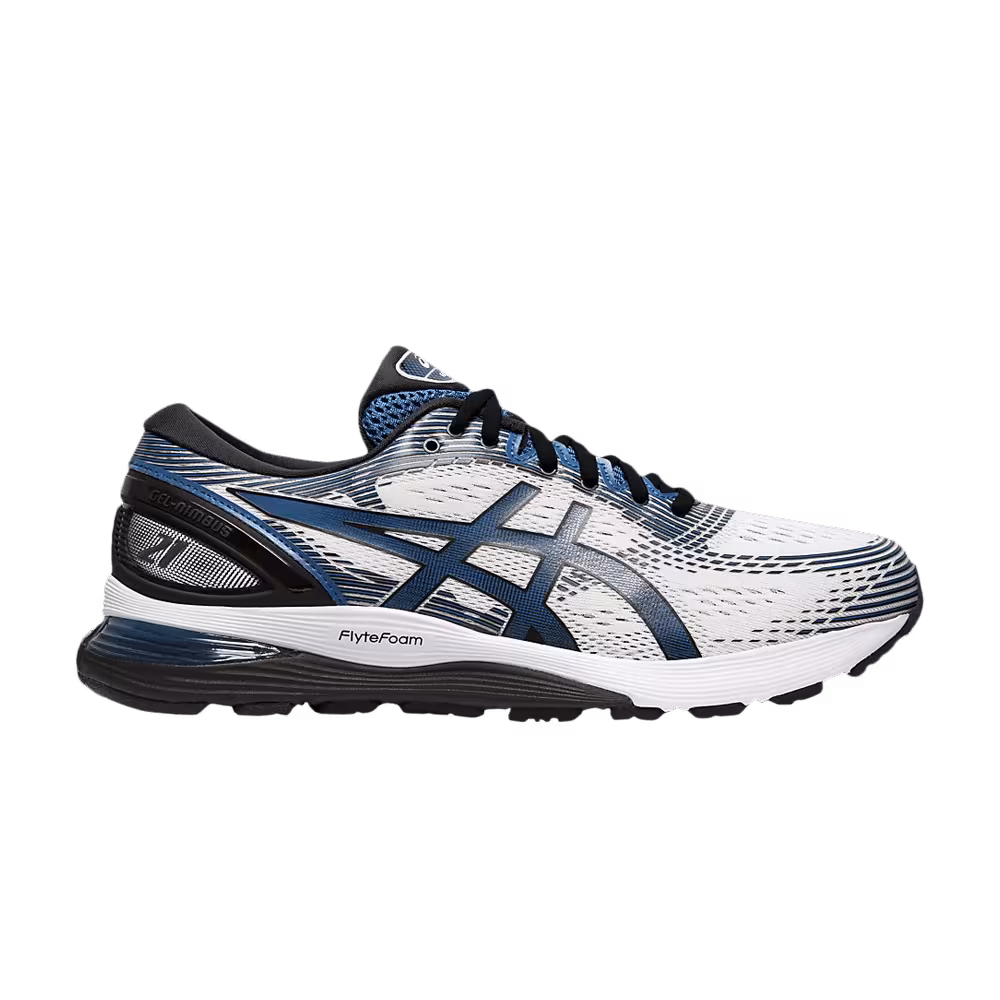 Asics Gel Nimbus 21 White Deep Sapphire