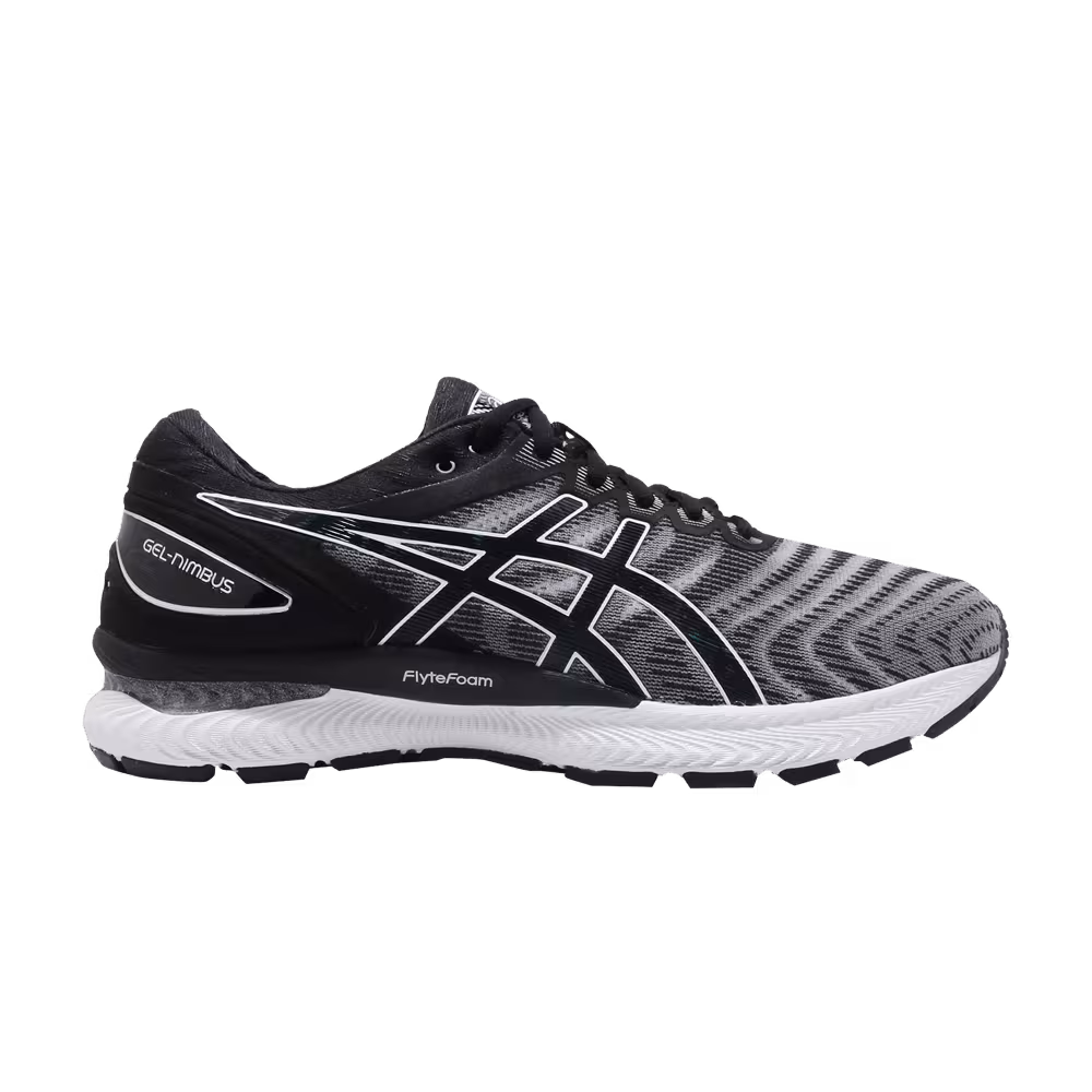 Asics Women's Gel Nimbus 22 Wide White Black