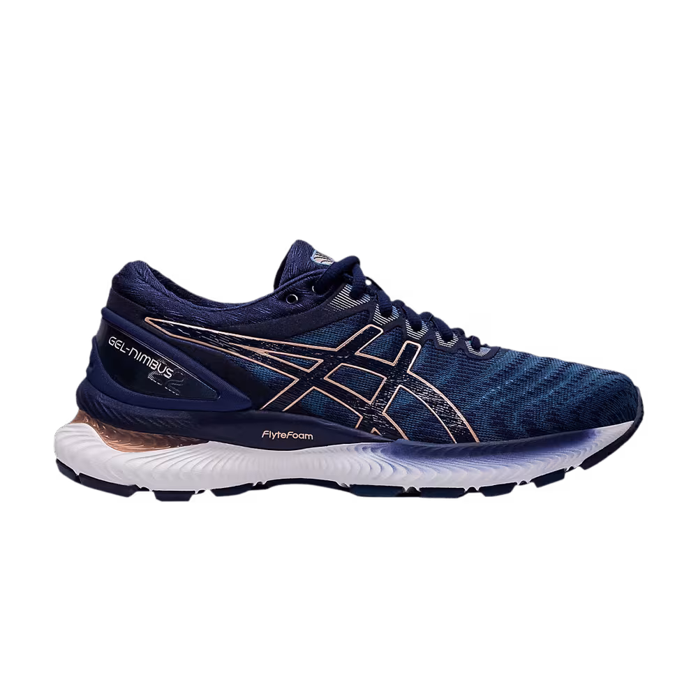 Asics Women's Gel Nimbus 22 Grey Floss Peacoat