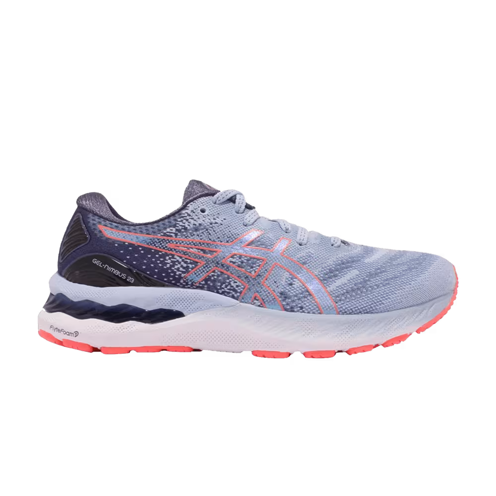 Asics Women's Gel Nimbus 23 Wide Mist Blazing Coral