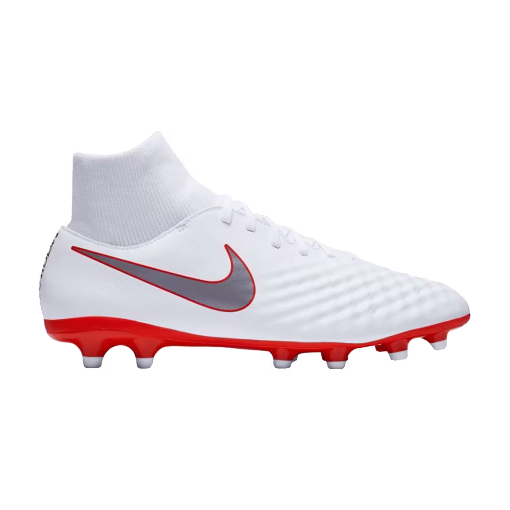Nike Magista Obra 2 Academy DF FG White Metallic Cool Grey