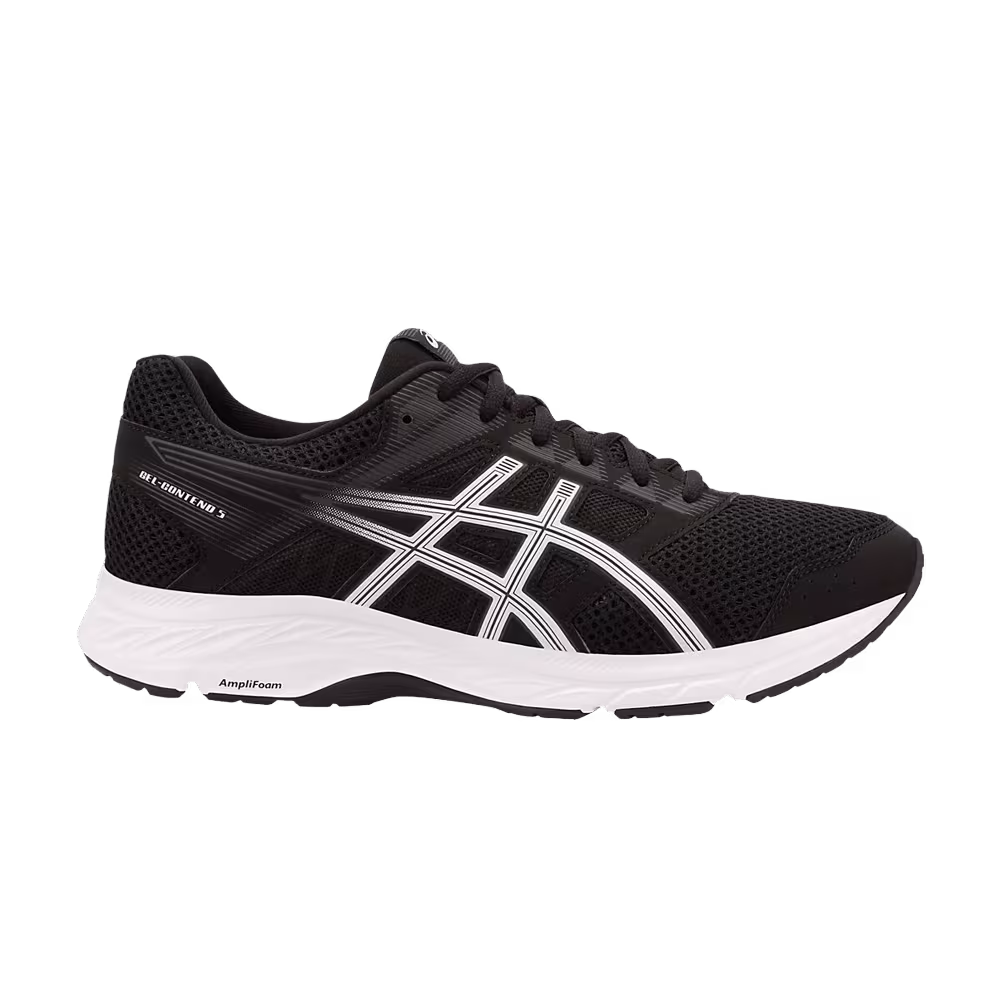 Asics Gel Contend 5 4E Wide Black White