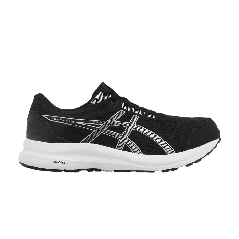 Asics Gel Contend 8 4E Wide Black Silver