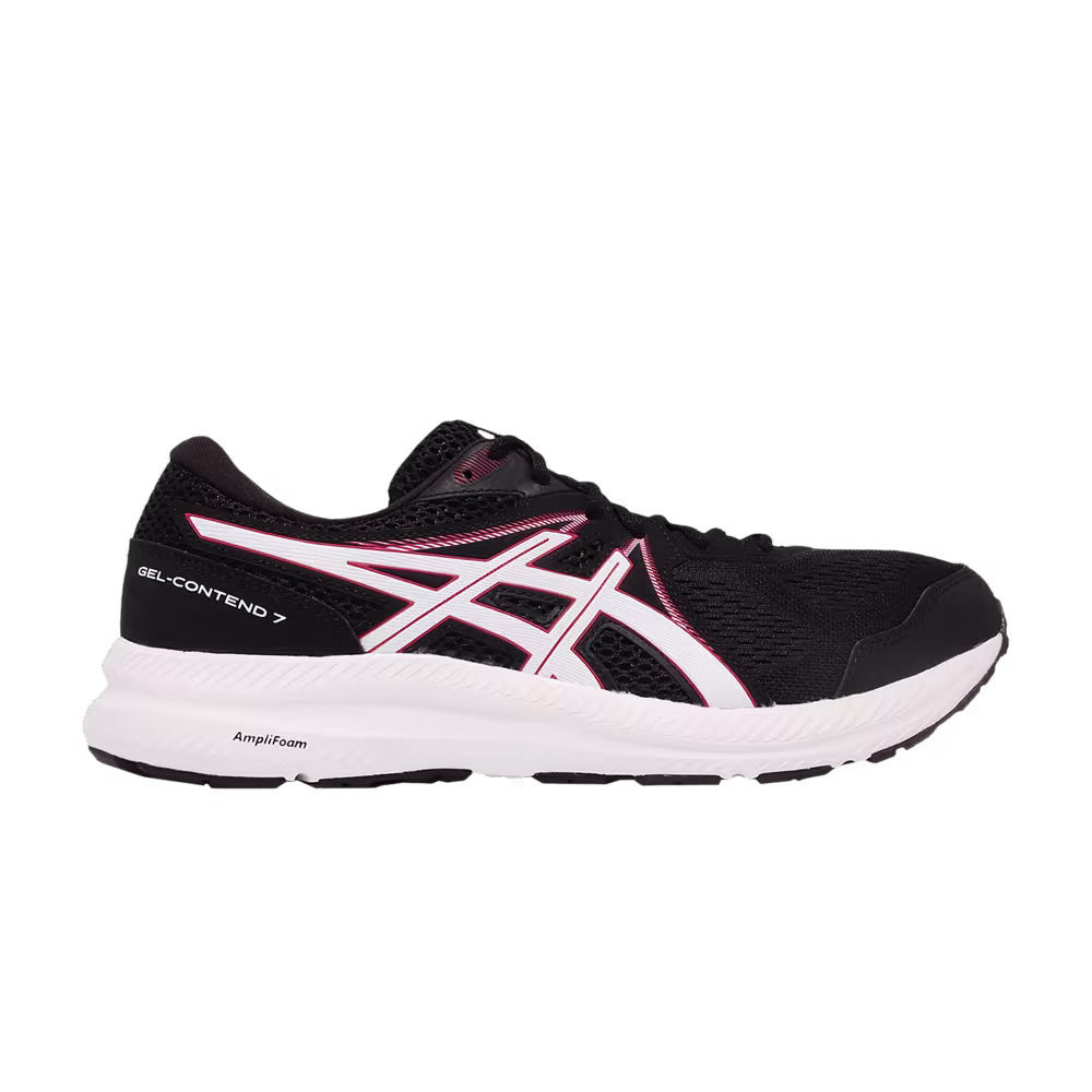 Asics Gel Contend 7 4E Wide Black Electric Red
