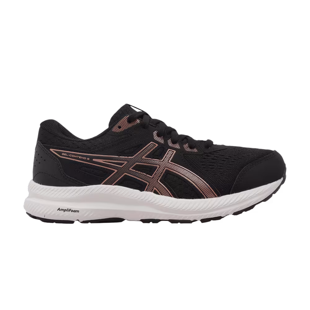 Asics Women's Gel Contend 8 Wide Black Rose Gold