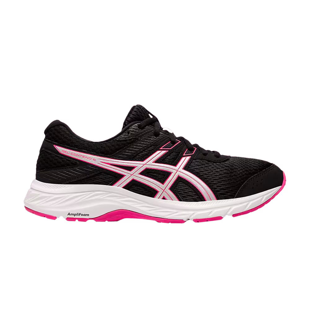 Asics Women's Gel Contend 6 Wide Black Pink Glo