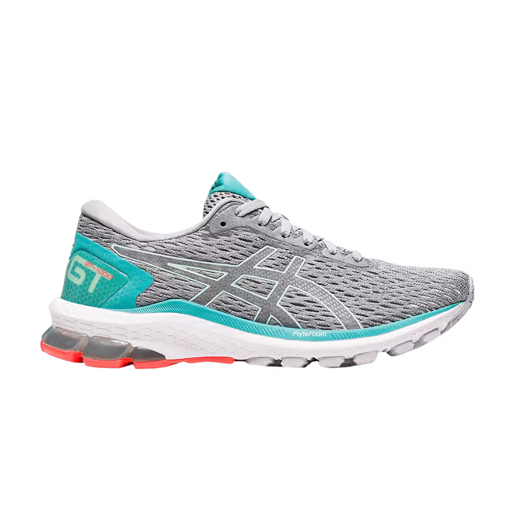 Asics Women's GT 1000 9 Wide Piedmont Grey Bio Mint