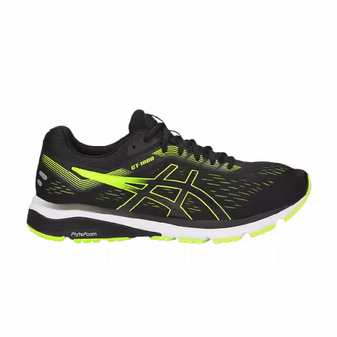 Asics GT 1000 7 2E Wide 'Black Hazard Green'