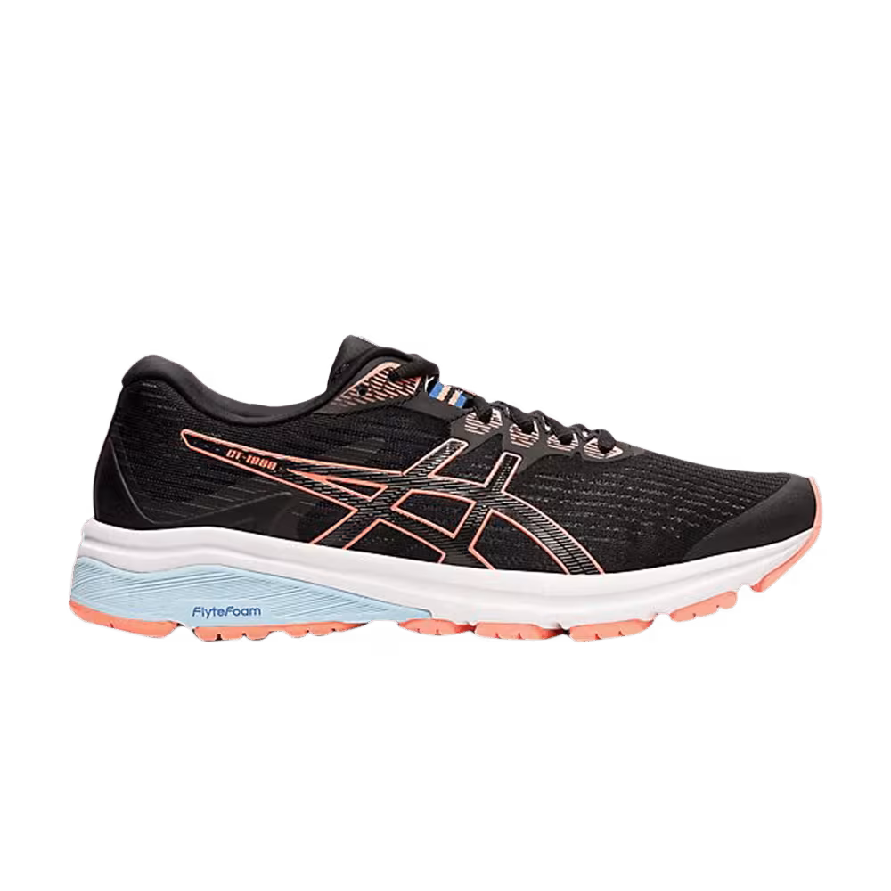 Asics Women's GT 1000 8 Black Sun Coral