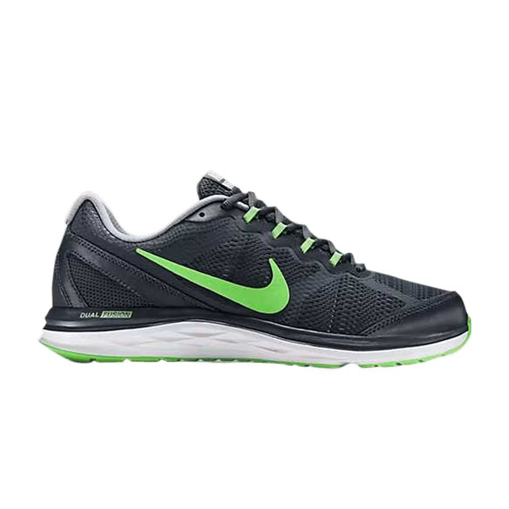 Nike Dual Fusion Run 3 Charcoal Poison Green