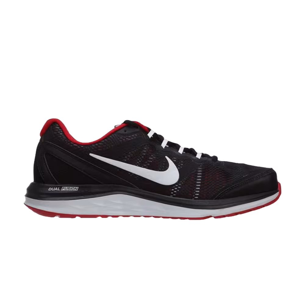 Nike Dual Fusion Run 3 MSL Black University Red