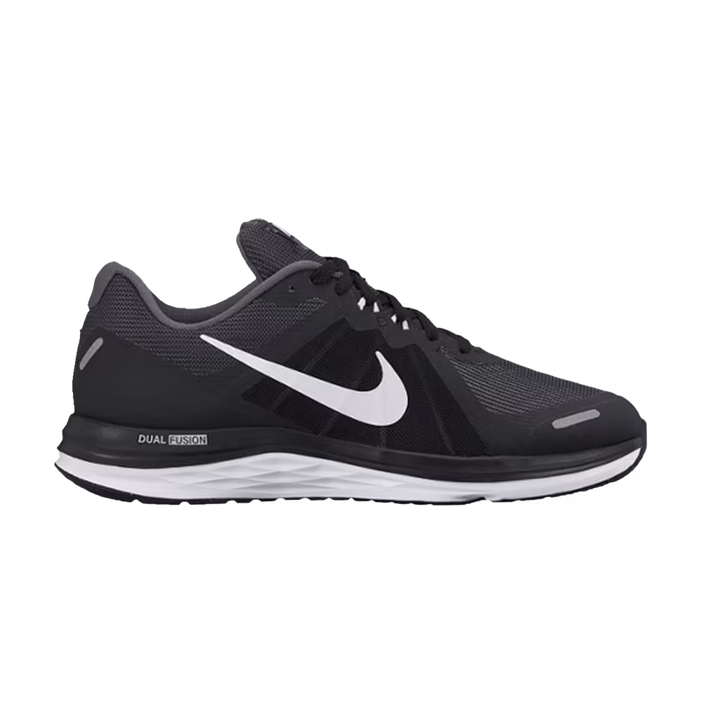Nike Dual Fusion X 2 4E Wide Black White